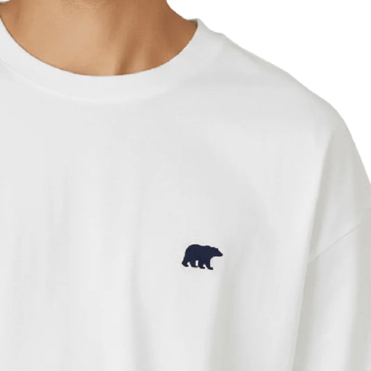 CAMISETA BEAR POCKET WHITE NAVY