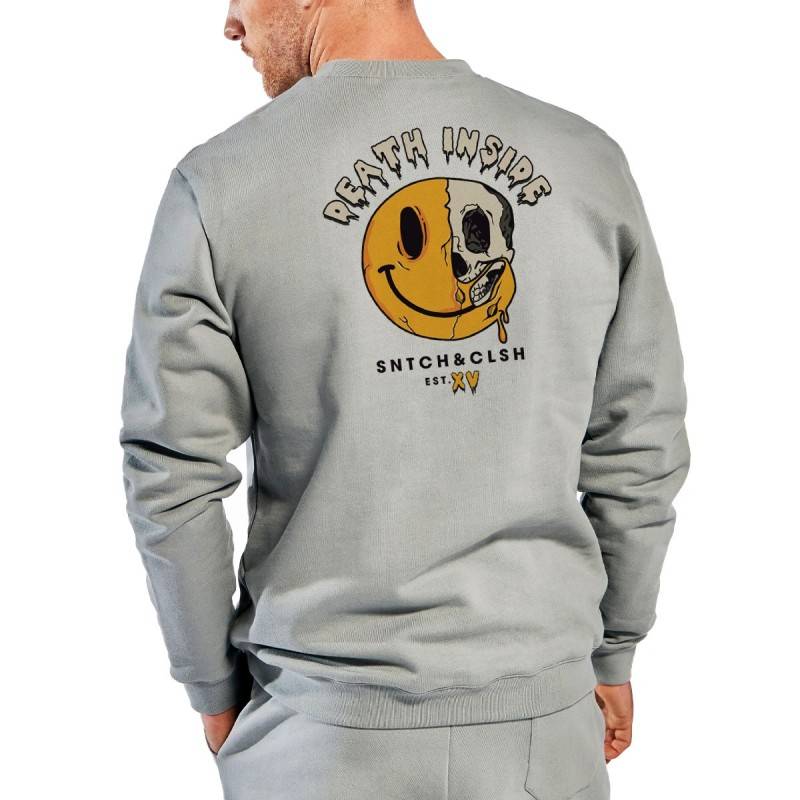 SUDADERA DEATH INSIDE GREY
