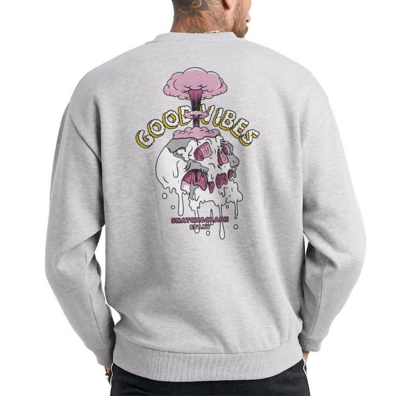 SUDADERA GOOD VIBES GREY