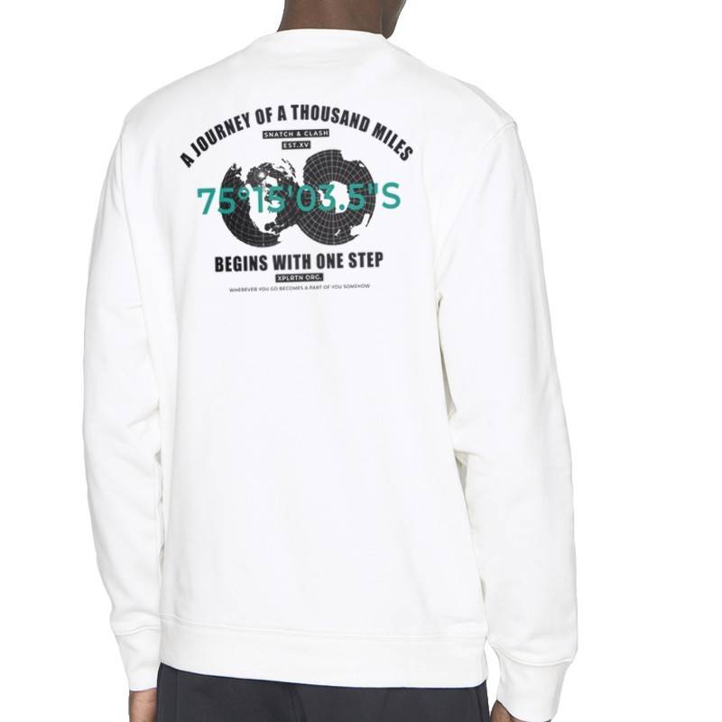 SUDADERA JOURNEY WHITE