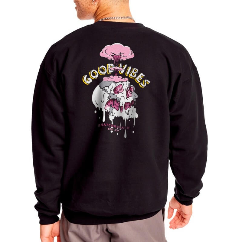 SUDADERA GOOD VIBES BLACK