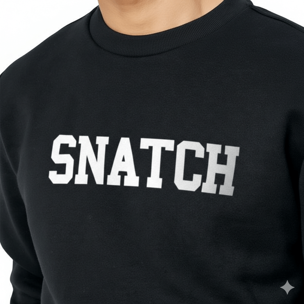 SUDADERA VARSITY BLACK