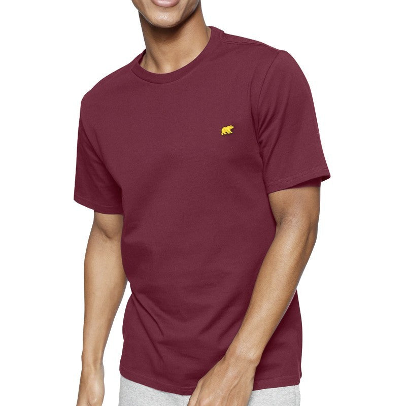 CAMISETA BEAR POCKET BURGUNDY GOLD