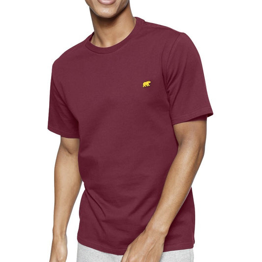 CAMISETA BEAR POCKET BURGUNDY GOLD