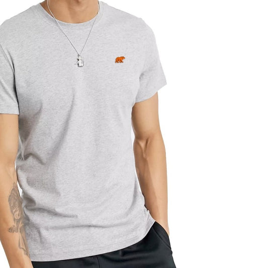 CAMISETA BEAR POCKET GREY ORANGE