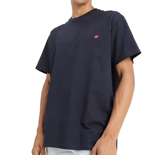 CAMISETA BEAR POCKET NAVY ORANGE