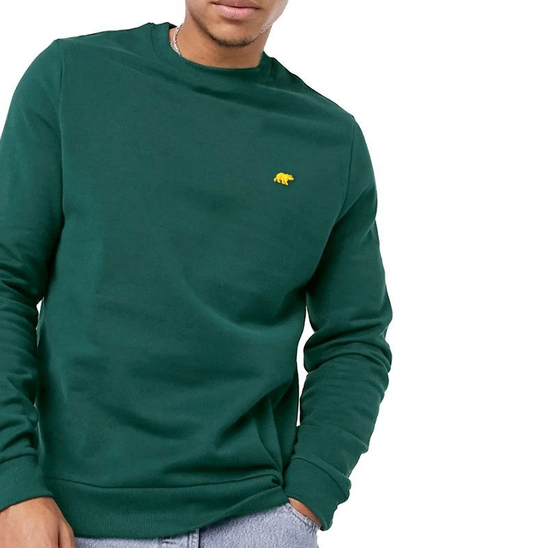 SUDADERA BEAR POCKET GREEN GOLD