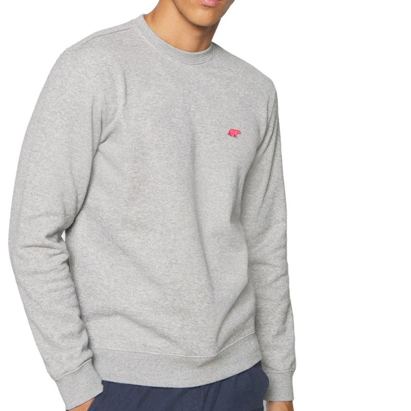 SUDADERA BEAR POCKET GREY DEEPPINK