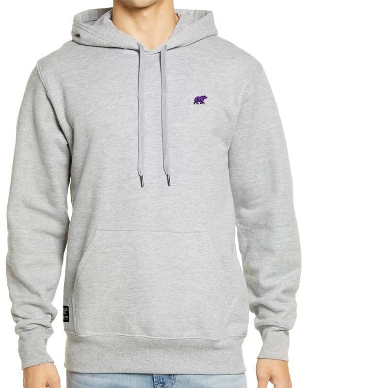 SUDADERA HOODIE BEAR POCKET GREY ROYAL
