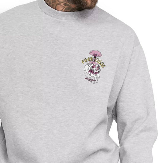 SUDADERA GOOD VIBES GREY