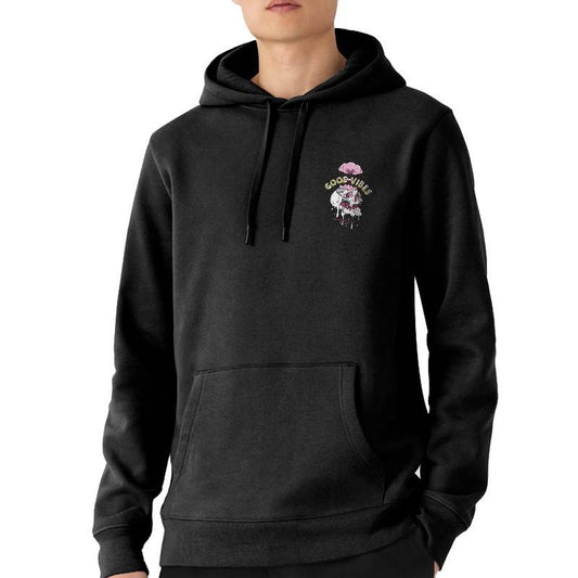 SUDADERA HOODIE GOOD VIBES BLACK