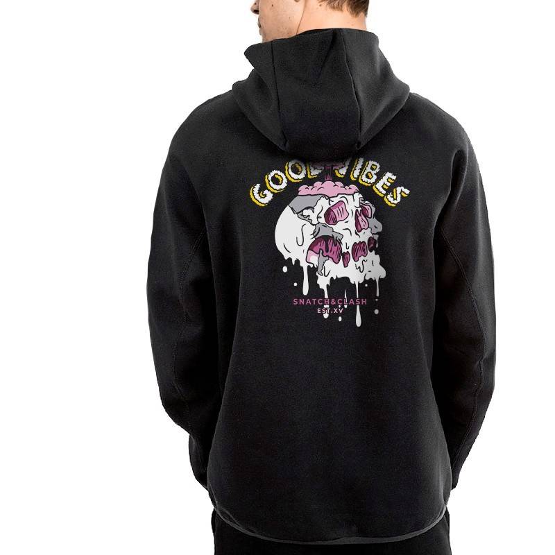 SUDADERA HOODIE GOOD VIBES BLACK