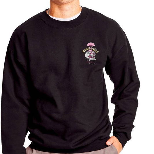 SUDADERA GOOD VIBES BLACK