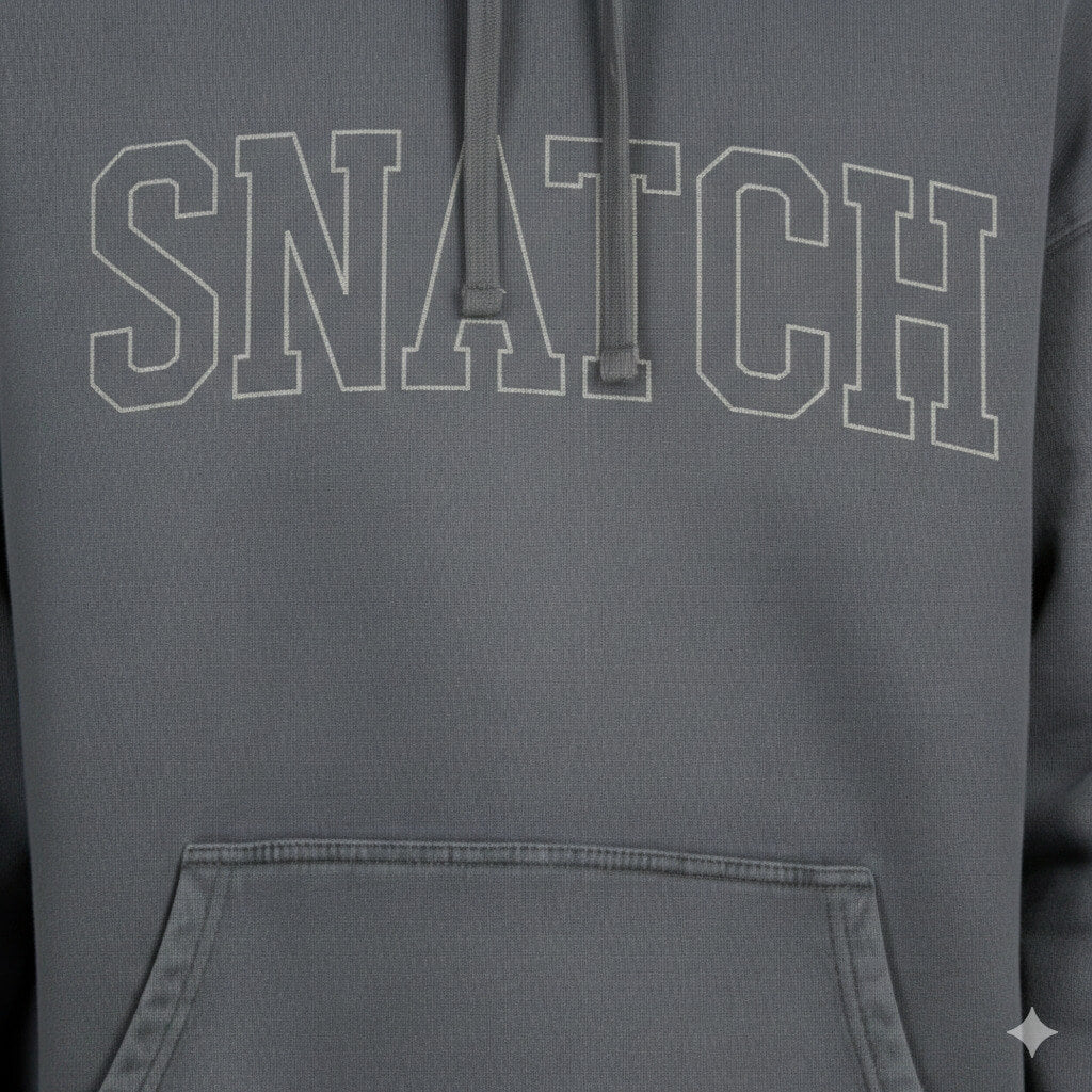 SUDADERA HOODIE VARSITY GREY